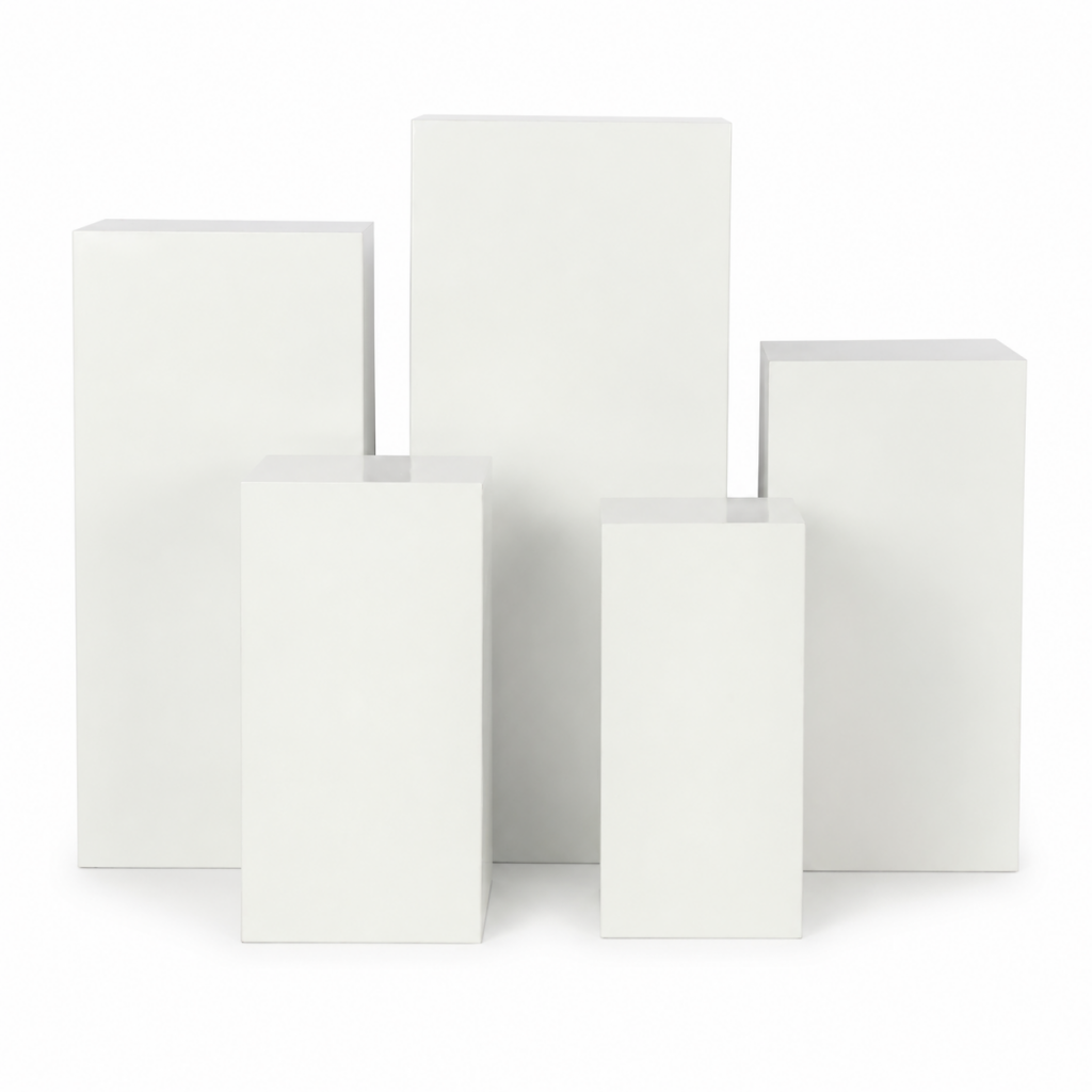 5 Piece Square Stand Set