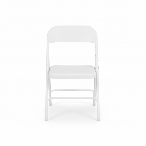 White Plastic Folding Chair